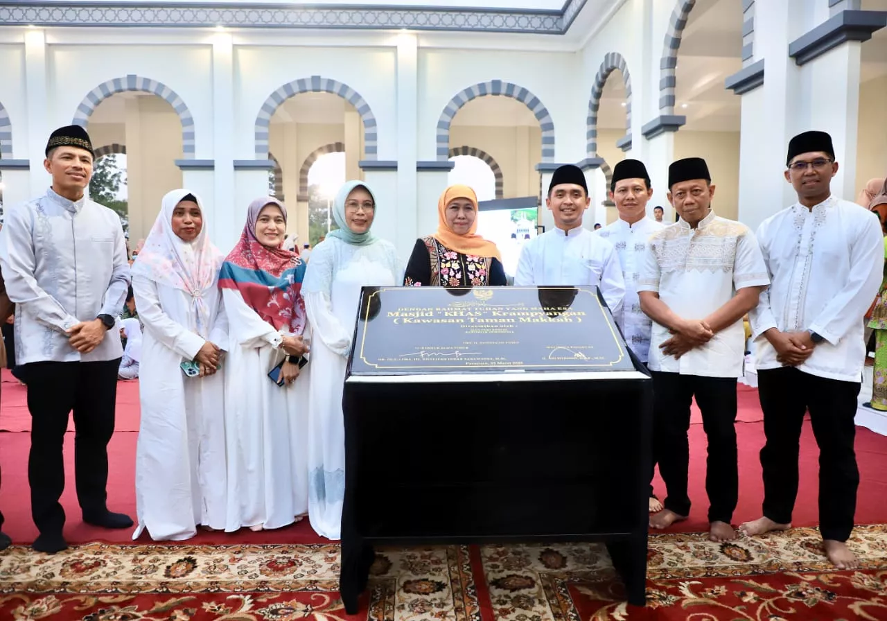 Resmikan Masjid KHAS Krampyangan, Gubernur Khofifah Optimis Akan Menjadi Pusat Edukasi Keislaman Di Kota Pasuruan