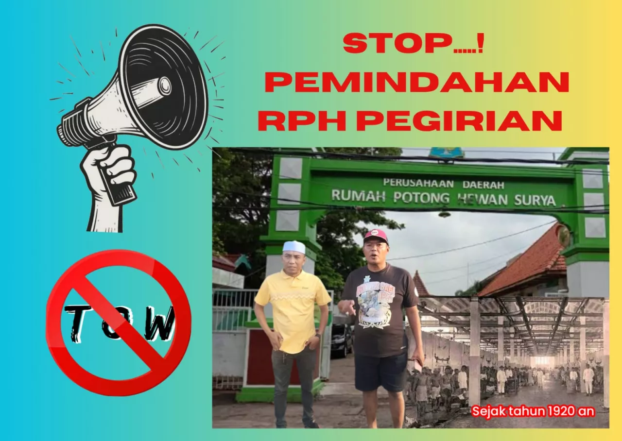 Polemik rencana pemindahan RPH ( Rumah Potong Hewan ) Pegirian ke (TOW) Tambak Oso Wilangon terus menuai kontroversi.