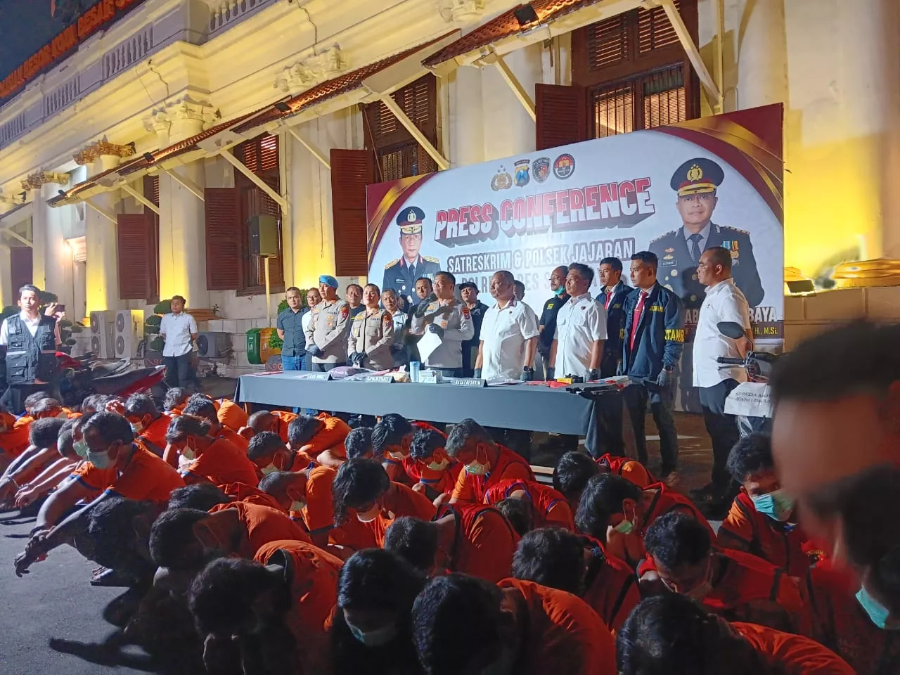 Polrestabes Surabaya Ungkap 43 Kasus Curanmor dalam Dua Bulan, 42 Tersangka Ditangkap