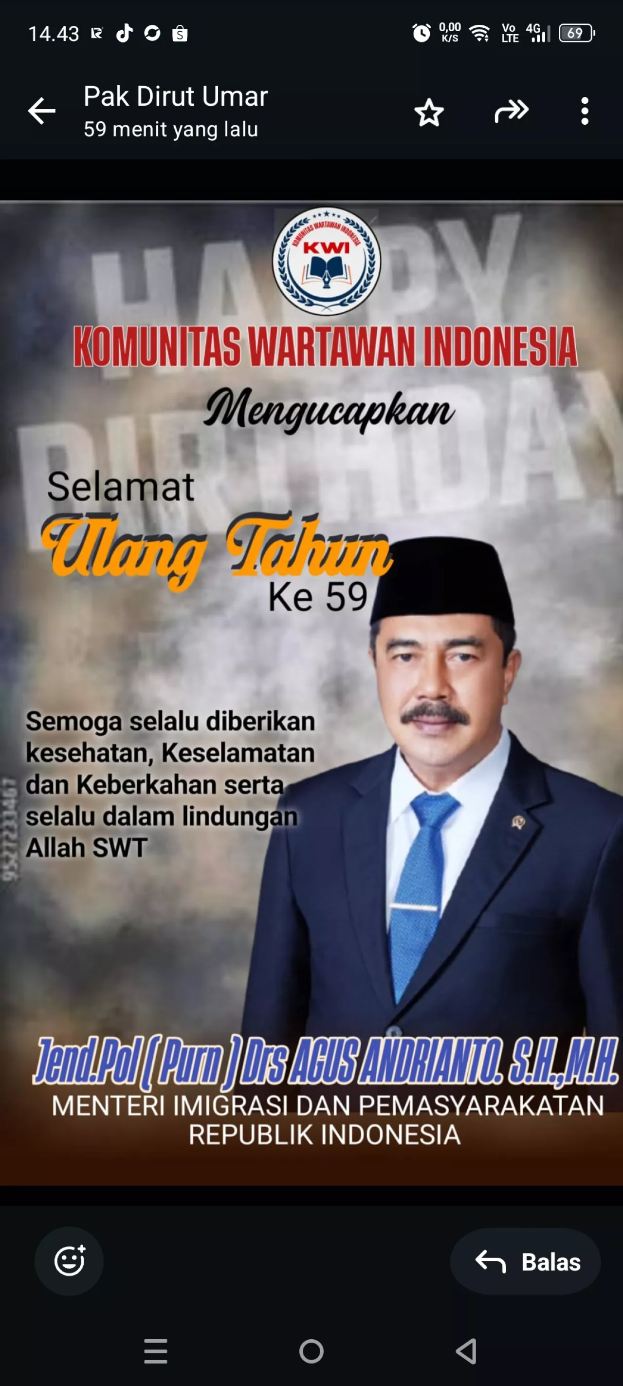 Umar Hayat: Kepemimpinan Tegas Agus Andrianto Jadi Inspirasi di Kementerian Imigrasi dan Pemasyarakatan