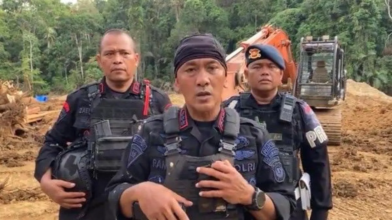 Lagi, Polda Sumut Sita 12 Eskavator di Tambang Emas Ilegal Madina