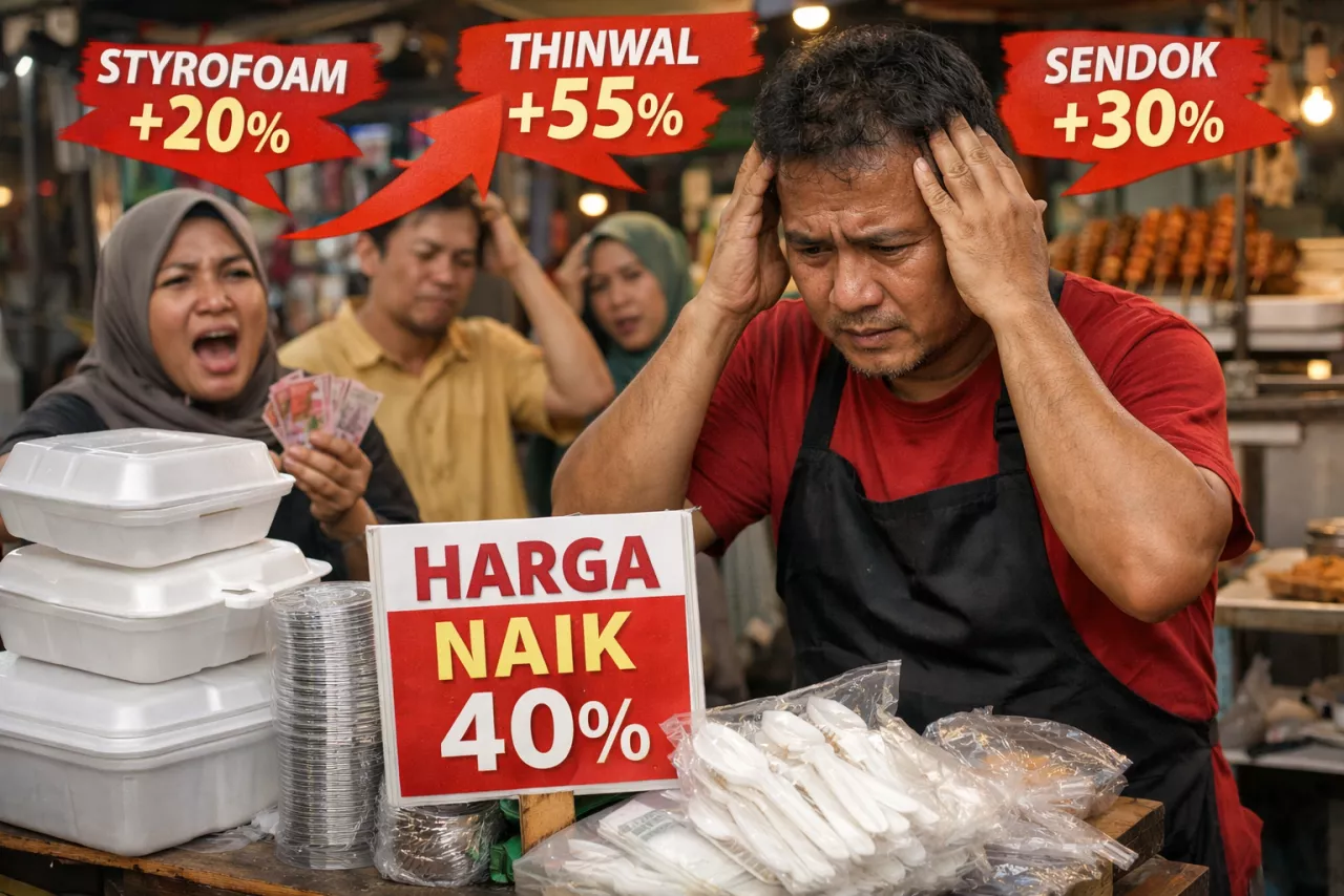 Harga Plastik dan Styrofoam Melonjak, Penjual dan Pembeli Sama-Sama Tertekan