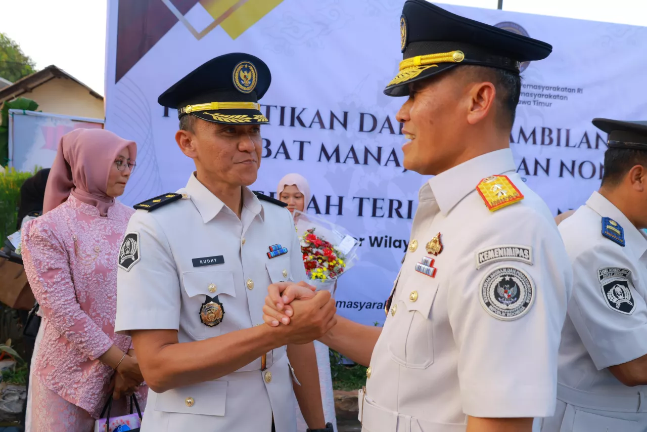 Resmi Dilantik, 4 Pejabat Baru Lapas I Madiun Siap Emban Amanah
