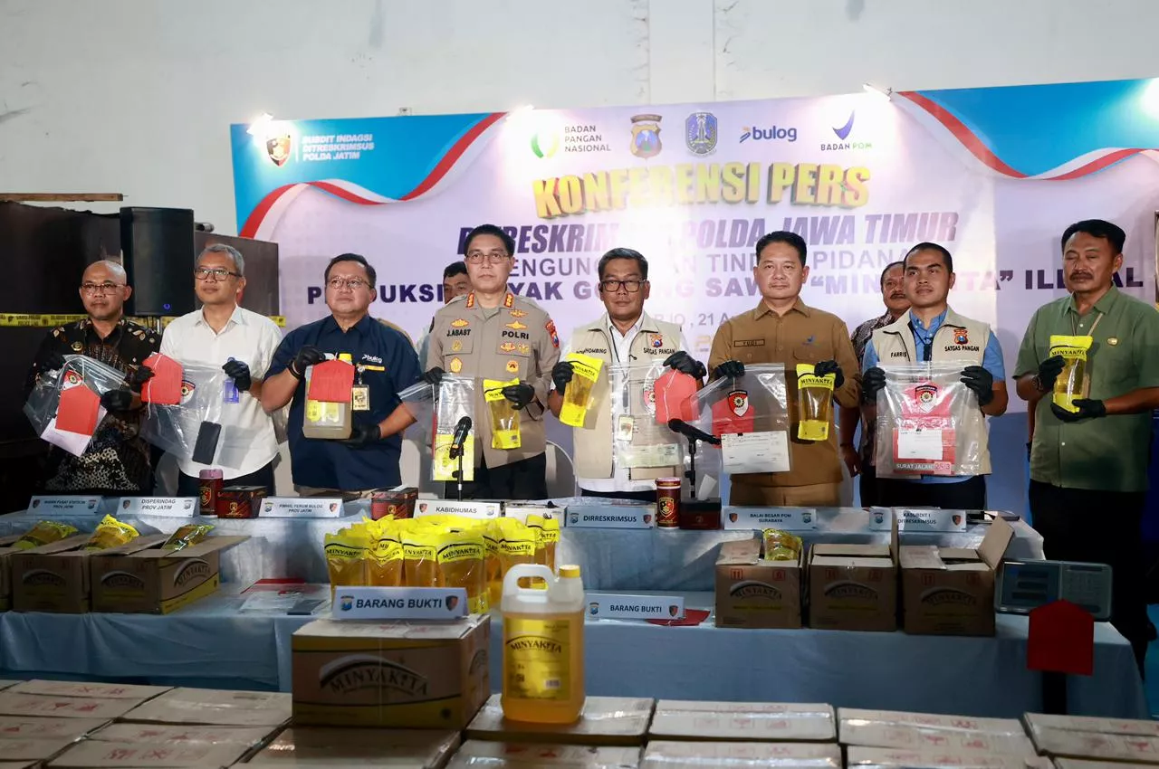 Polda Jatim Tindak Tegas Produsen MinyaKita Nakal, Isi Tak Sesuai Kemasan