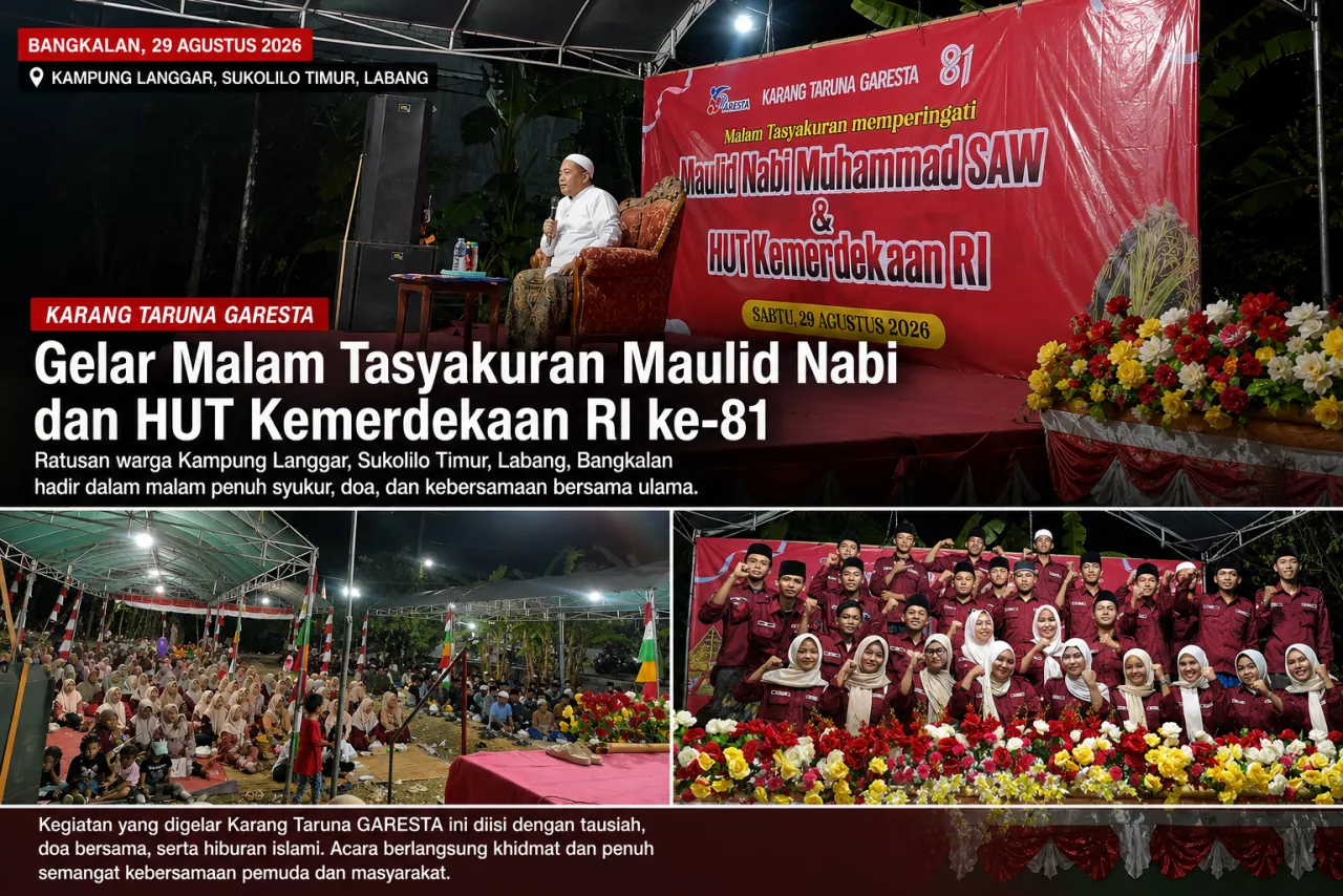 Karang Taruna GARESTA Gelar Tasyakuran Maulid Nabi dan HUT RI, KH Adib Dhimyati Ishaq Sampaikan Pesan Keberkahan